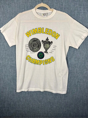 Wimbledon Lawn Vintage Tennis Museum Vandanel Graphic Short Sleeve Tee